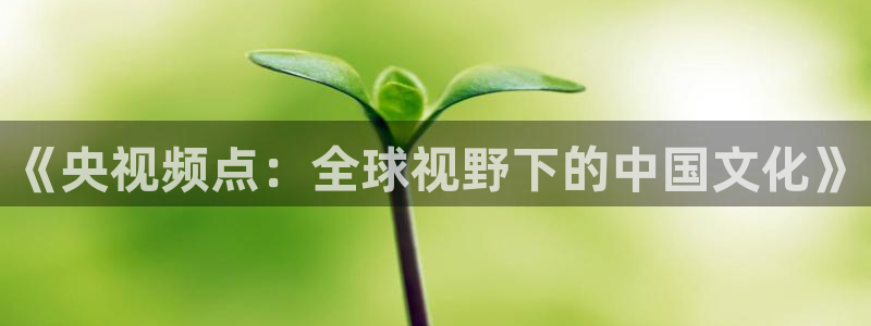 斗球直播在线看免费：《央视频点：全球视野下的中国文化》